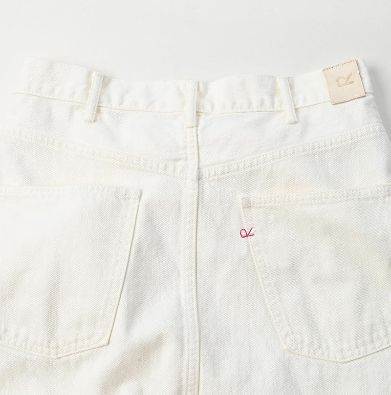 Rye Mugi Denim Crossover Skirt White - 45R by 45rpm studio - Image 13