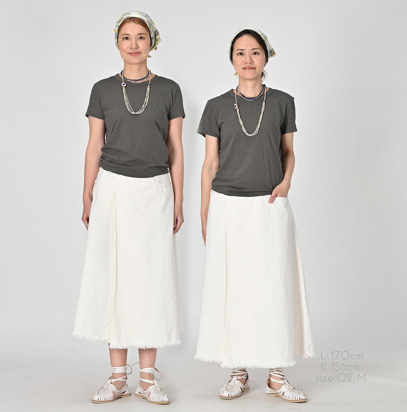 Rye Mugi Denim Crossover Skirt White – 45R GLOBAL
