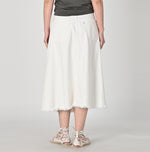 Rye Mugi Denim Crossover Skirt White - 45R by 45rpm studio