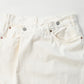 45R Rye Mugi Denim Crossover Skirt White