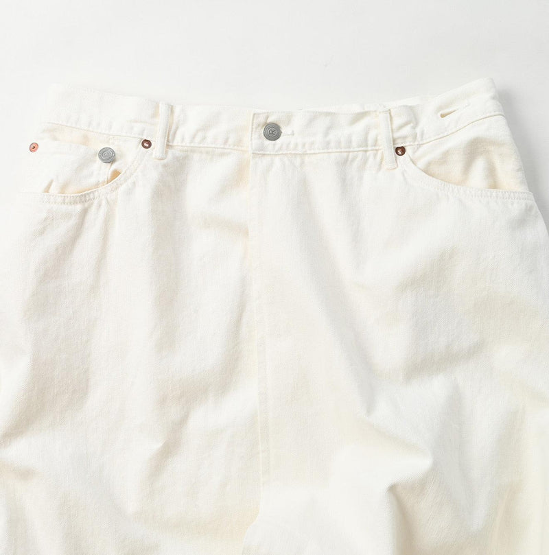 Rye Mugi Denim Crossover Skirt White - 45R by 45rpm studio - Image 7