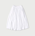 Cotton Pique Gathered Skirt