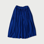 Cotton Pique Gathered Skirt