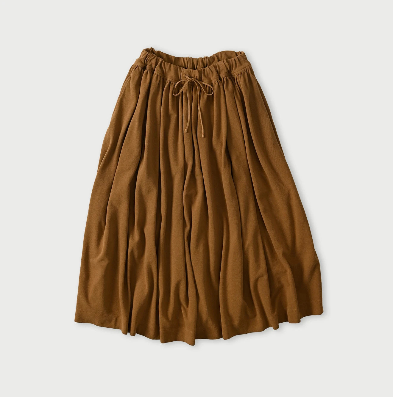 Cotton Pique Gathered Skirt - Image 6