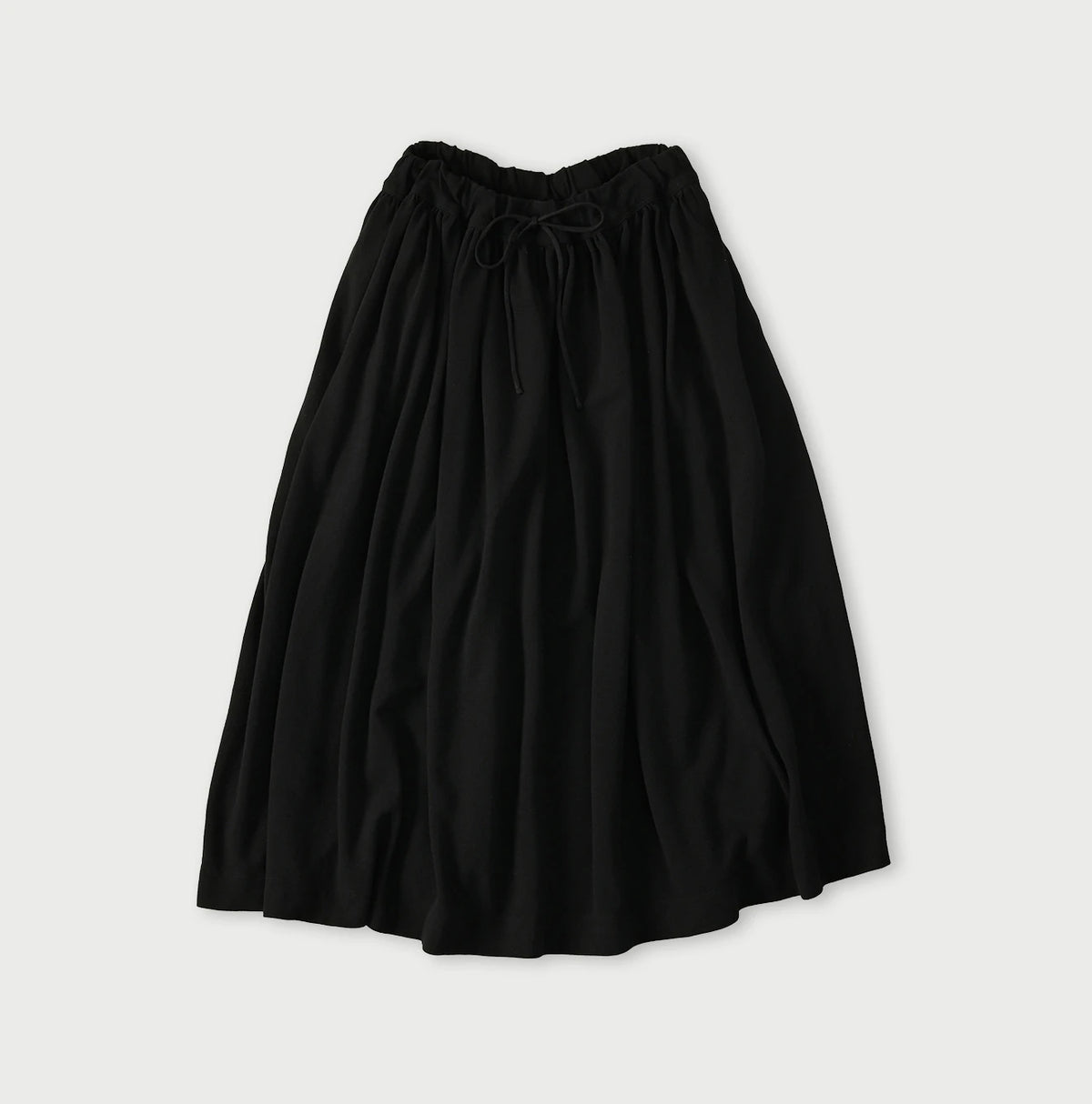 Cotton Pique Gathered Skirt