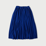 Cotton Pique Gathered Skirt