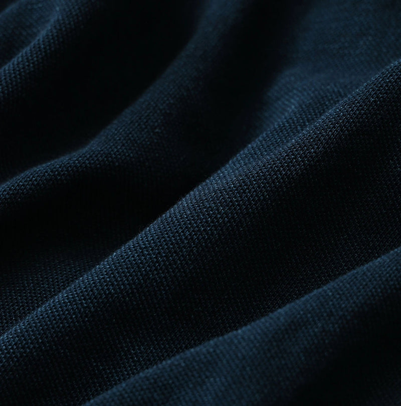 45R Indigo Cotton Pique Gathered Skirt - Image 15