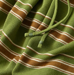45R Cotton Pique Stripe Gathered Skirt