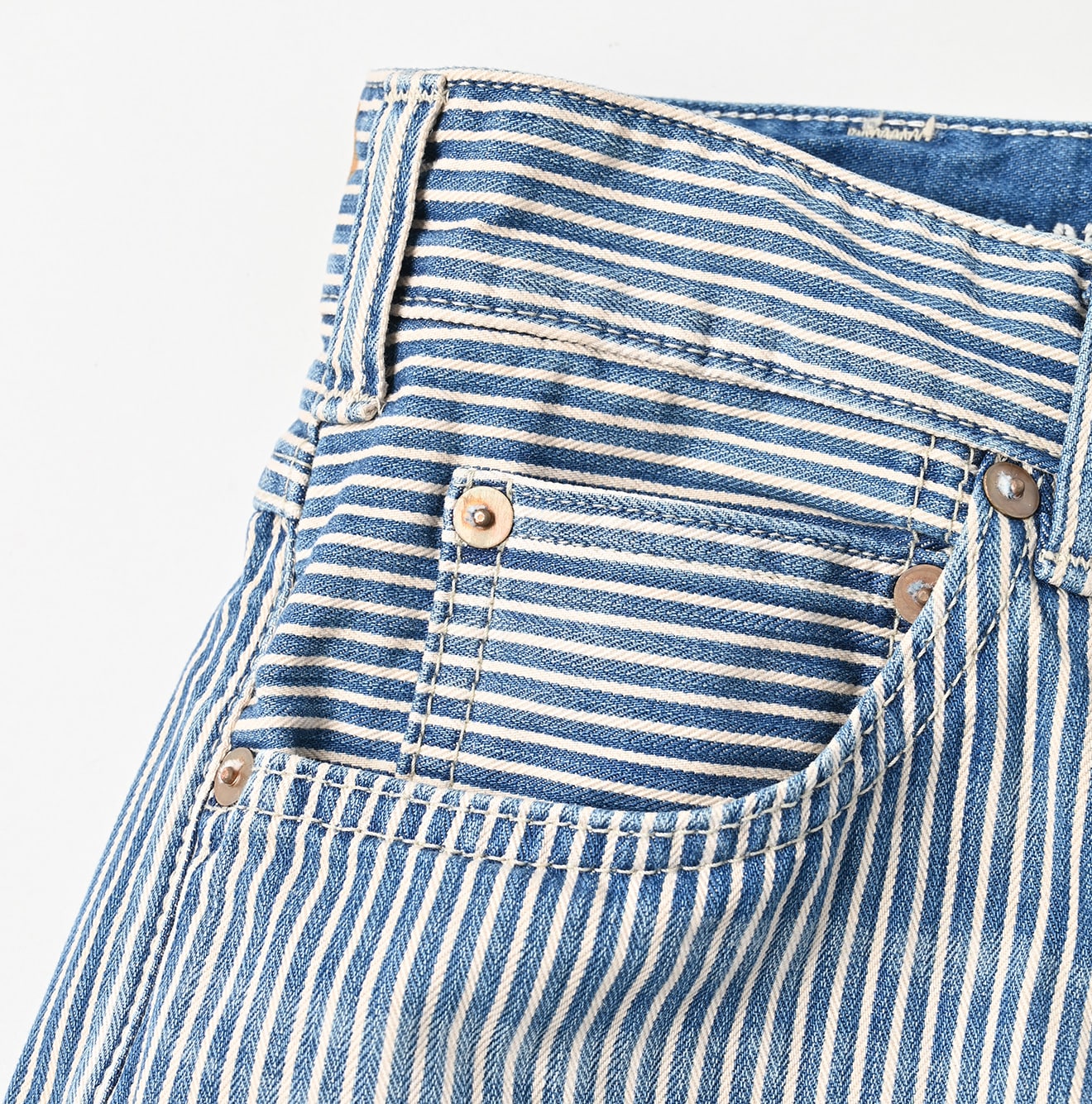 Rye Mugi Denim Hickory Charlotte5 – 12.25oz Distressed Wide-Leg