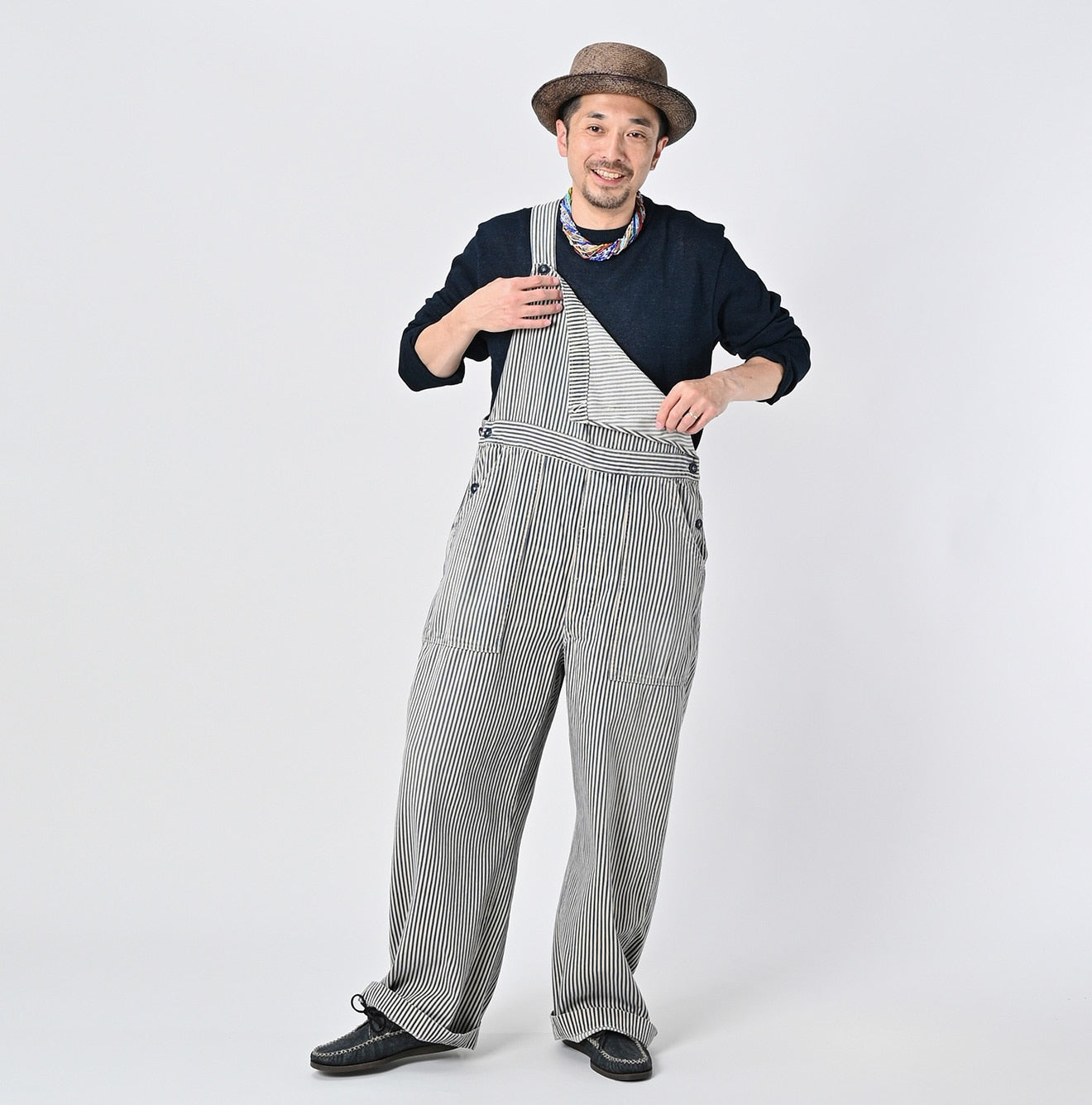 45R45rpm モンプチデニムの908オーバーオール(淡) Monpetit Denim 908 Overall Distressed – 45R GLOBAL