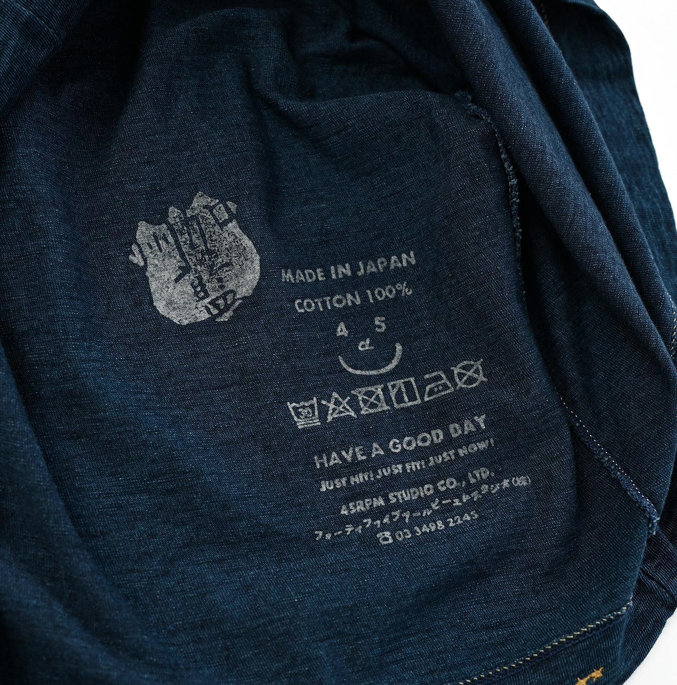 Indigo 45 Star Square T-shirt - 45R by 45rpm studio