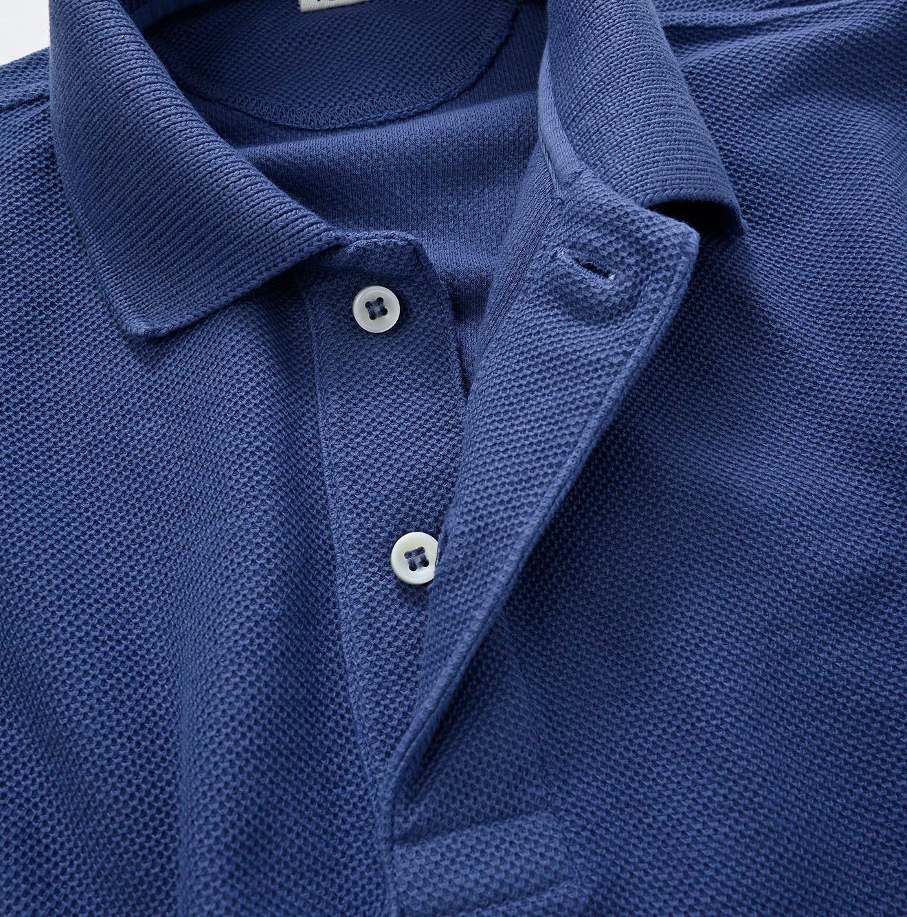 Cotton Pique Square Polo