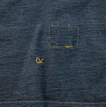 Indigo 45 Star Square T-shirt Distressed - 45R by 45rpm studio