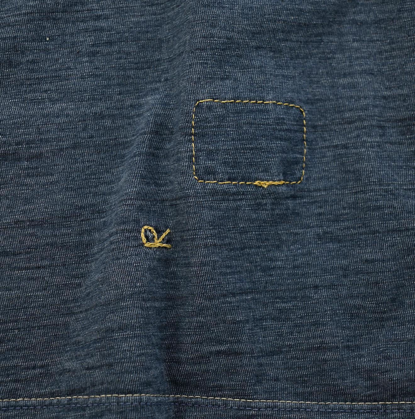 Indigo 45 Star Square T-shirt Distressed - 45R by 45rpm studio - Image 10