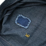 Indigo 45 Star Square T-shirt Distressed - 45R by 45rpm studio