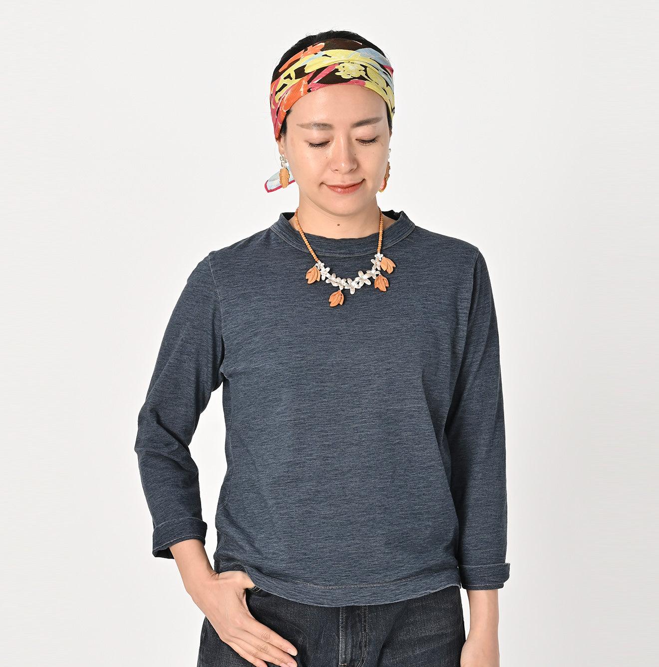 Indigo 45 Star Square T-shirt Distressed - 45R by 45rpm studio - Image 4