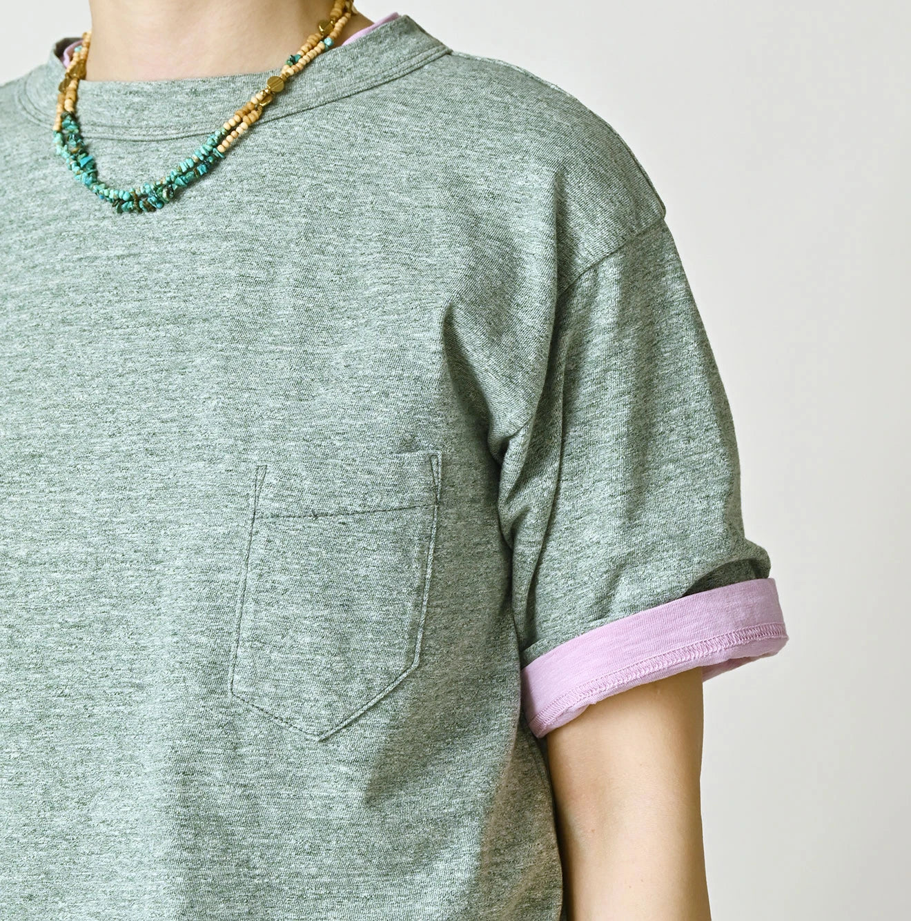 45R 45 Star 908 Pocket T-shirt (Top-Dyed) - Image 11