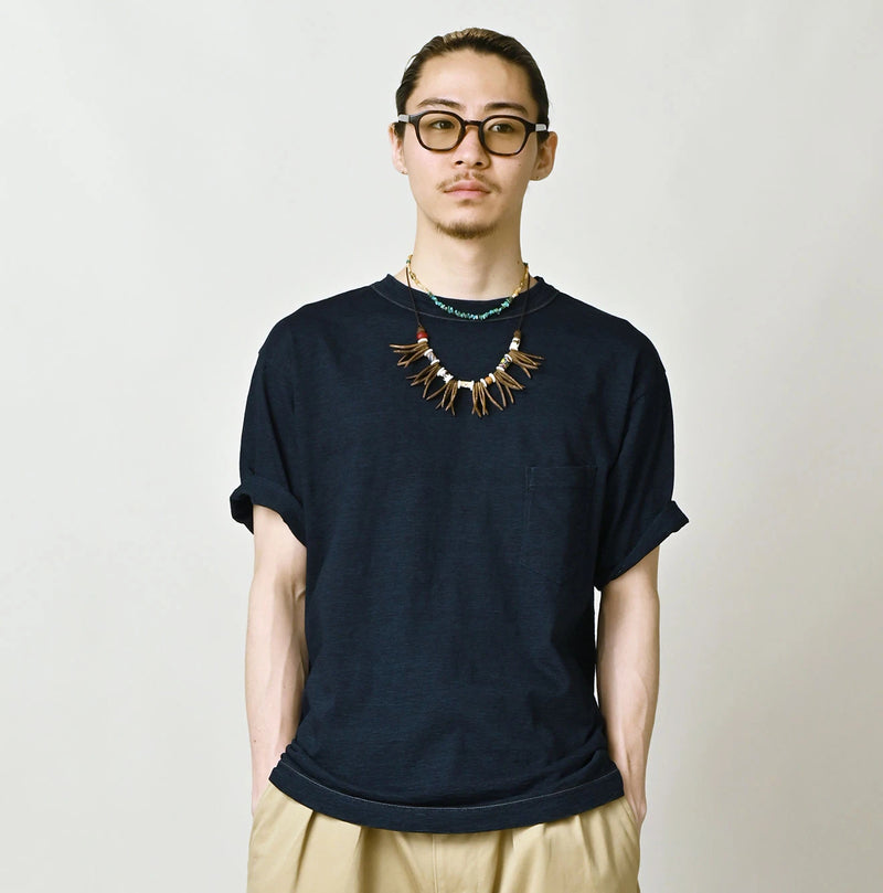 45R Indigo 45 Star 908 Pocket T-shirt - Image 7
