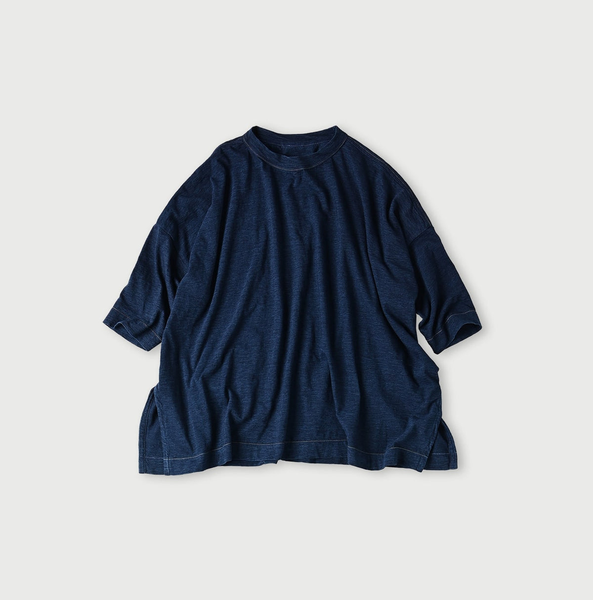 45R Indigo Big Slit T-shirt