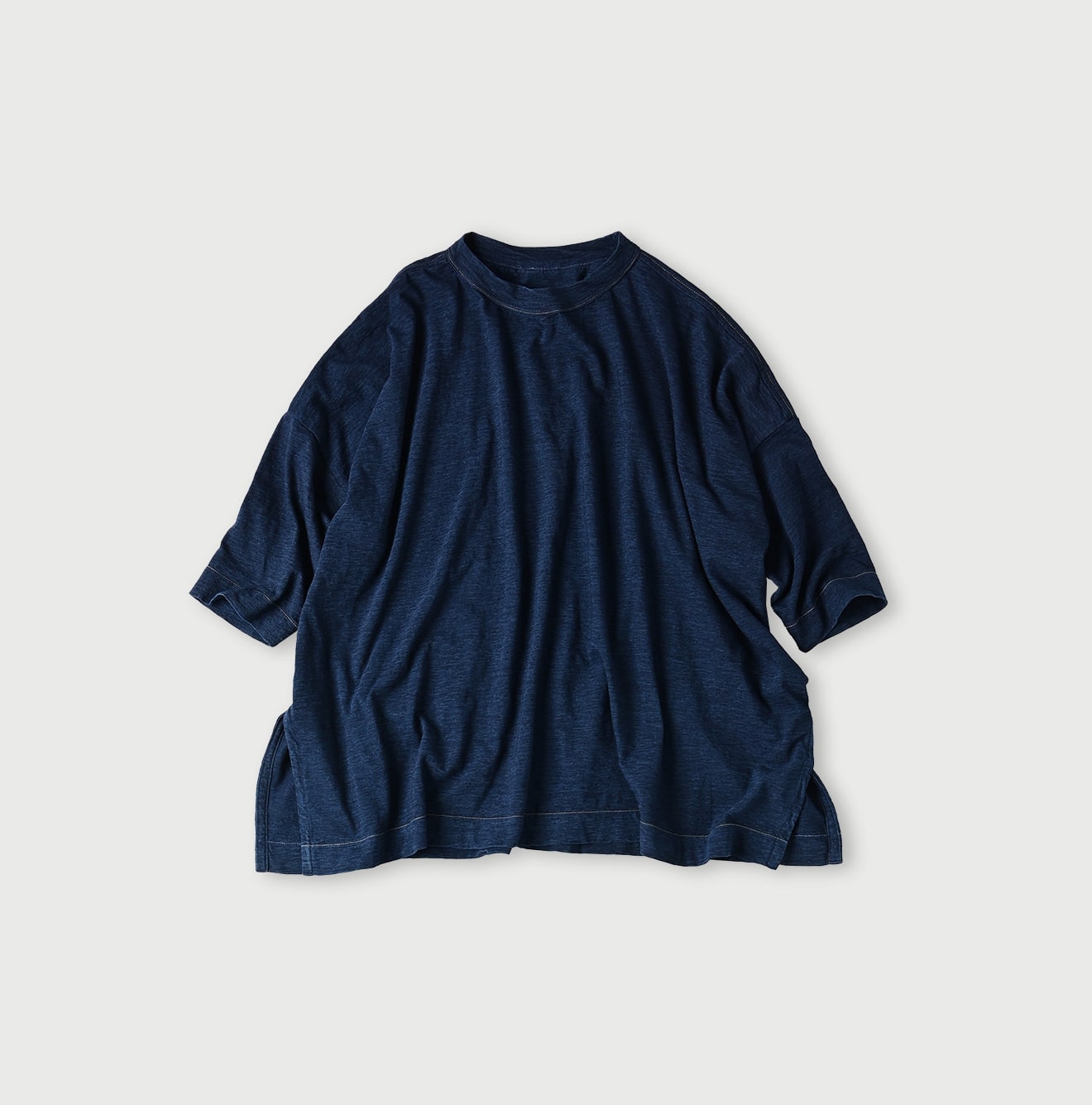 45R Indigo Big Slit T-shirt