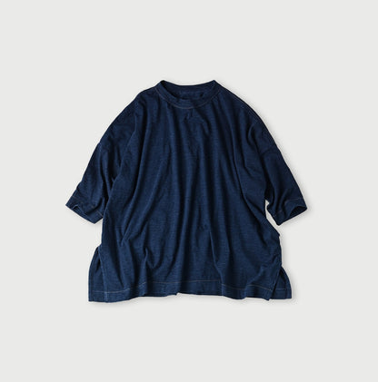 45R Indigo Big Slit T-shirt