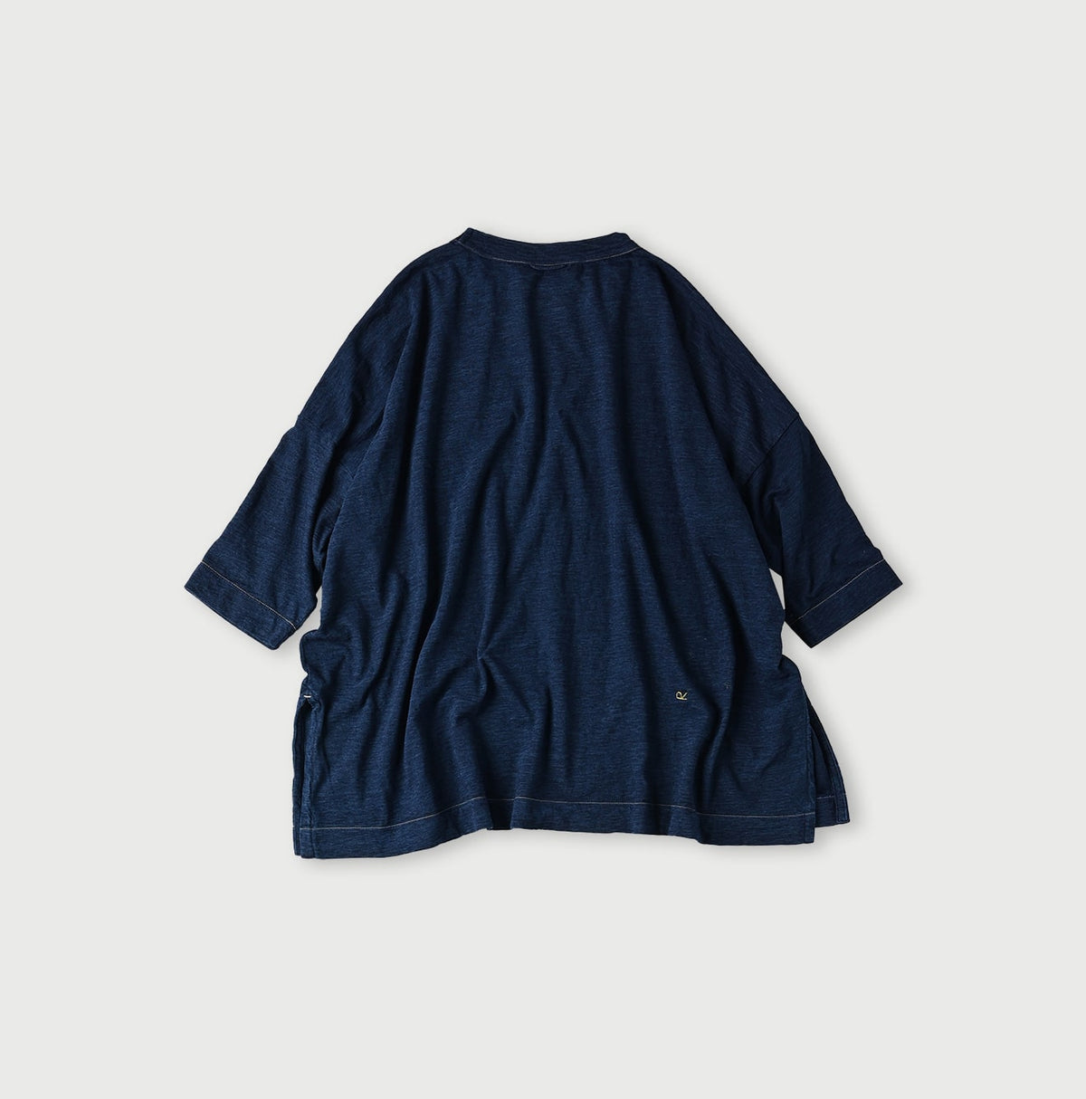 45R Indigo Big Slit T-shirt