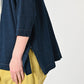 45R Indigo Big Slit T-shirt