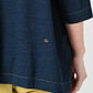 45R Indigo Big Slit T-shirt