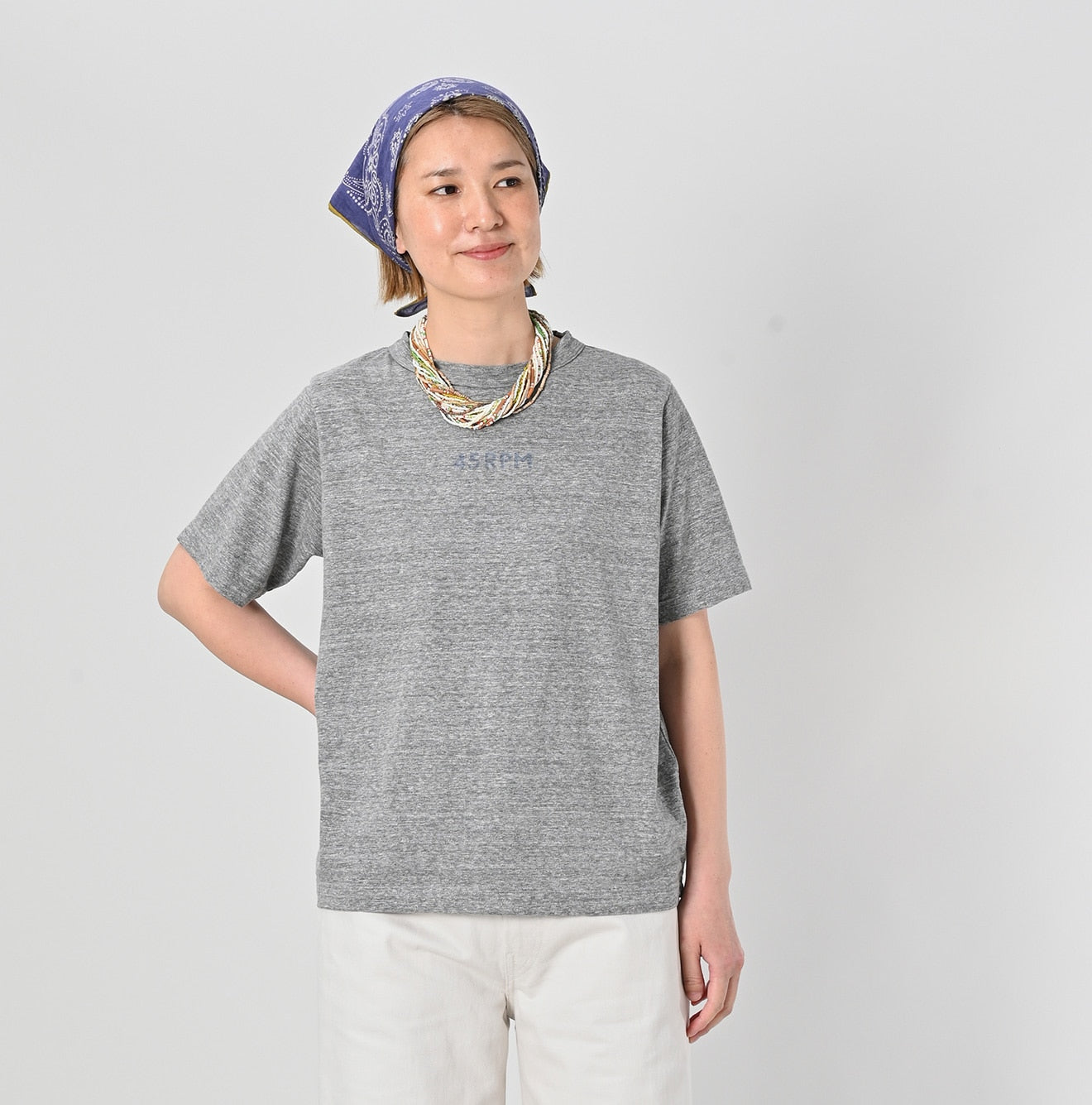 45R 45 Star 908 Logo T-shirt (Top-dyed) - Image 4