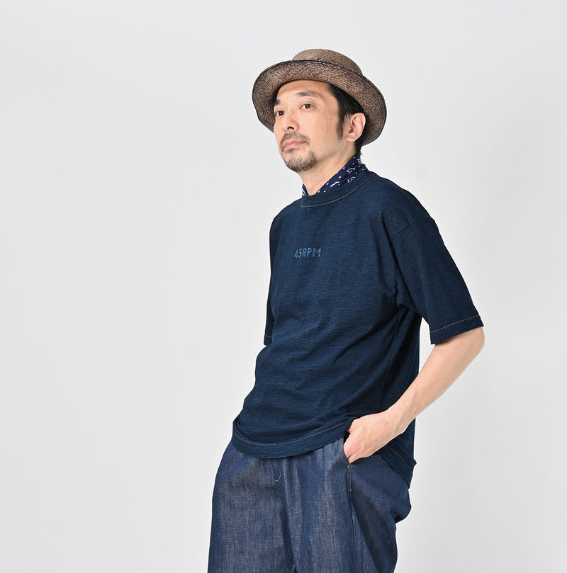 45R Indigo 45 Star 908 Logo T-shirt - Image 8