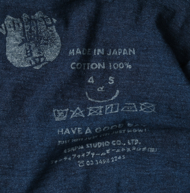 45R Indigo In the Raw 45 Star 908 T-shirt
