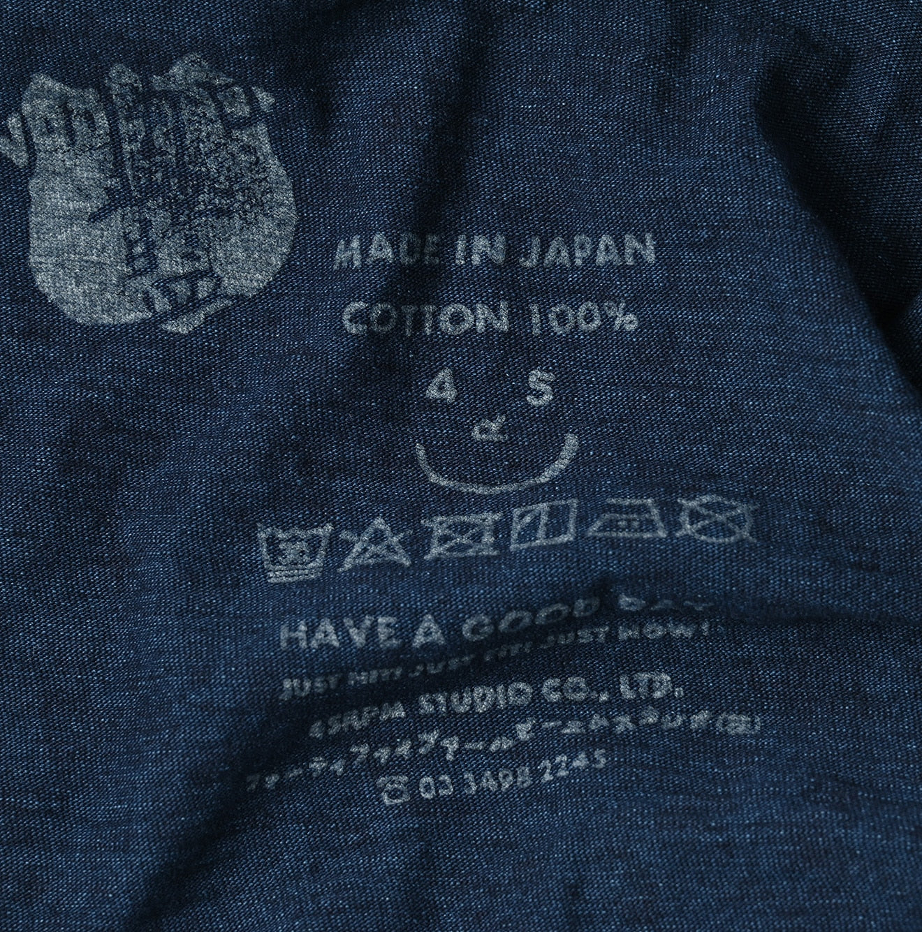 45R Indigo In the Raw 45 Star 908 T-shirt