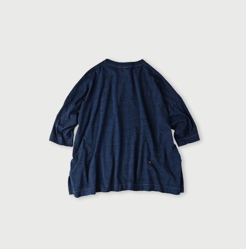 45R Indigo Best in Bloom Big Slit T-shirt
