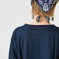 45R Indigo Best in Bloom Big Slit T-shirt