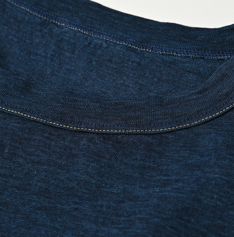 45R Indigo Best in Bloom Big Slit T-shirt
