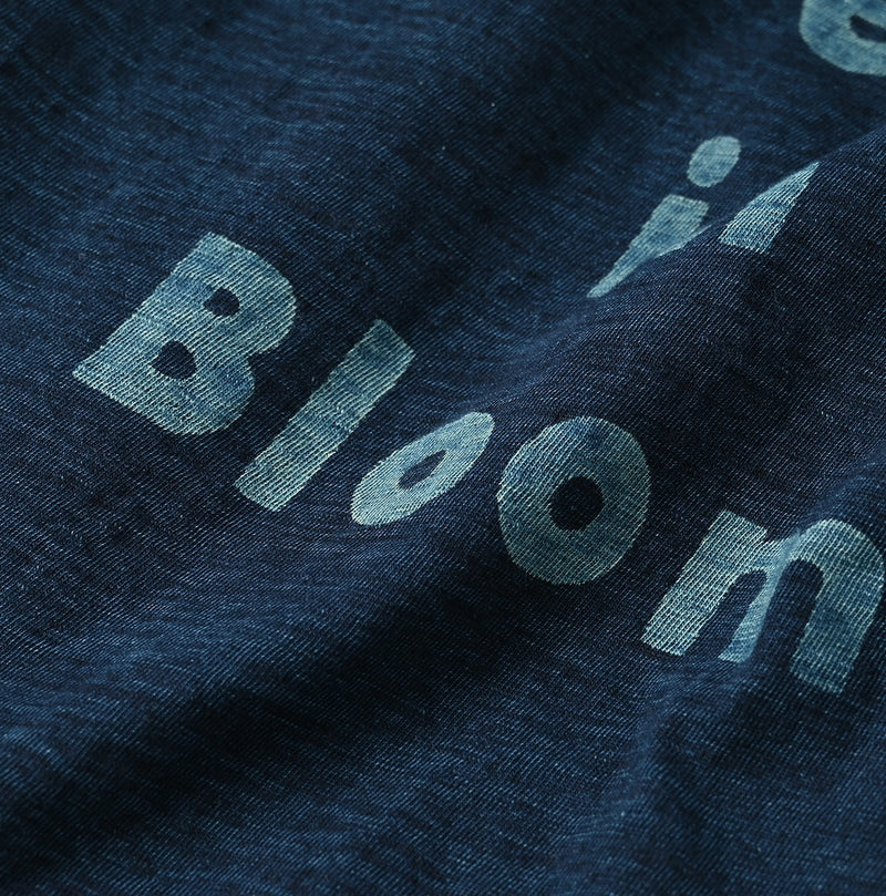 45R Indigo Best in Bloom Big Slit T-shirt