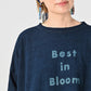 45R Indigo Best in Bloom Big Slit T-shirt