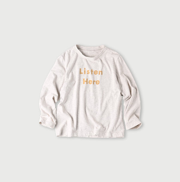 45R Listen Here Square T-shirt (Top-dyed)