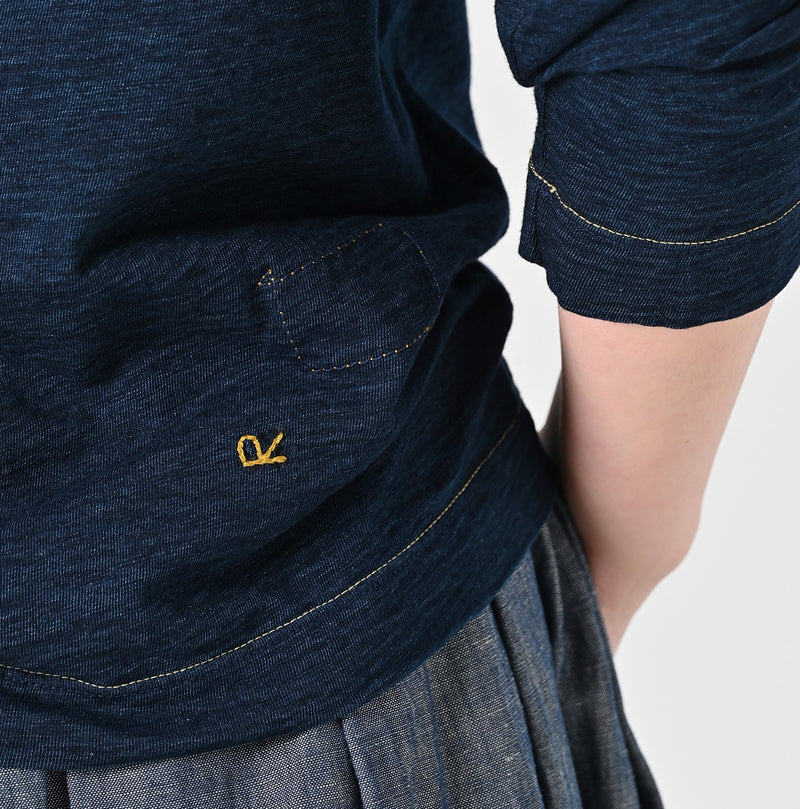 45R Indigo Listen Here Square T-shirt - Image 8