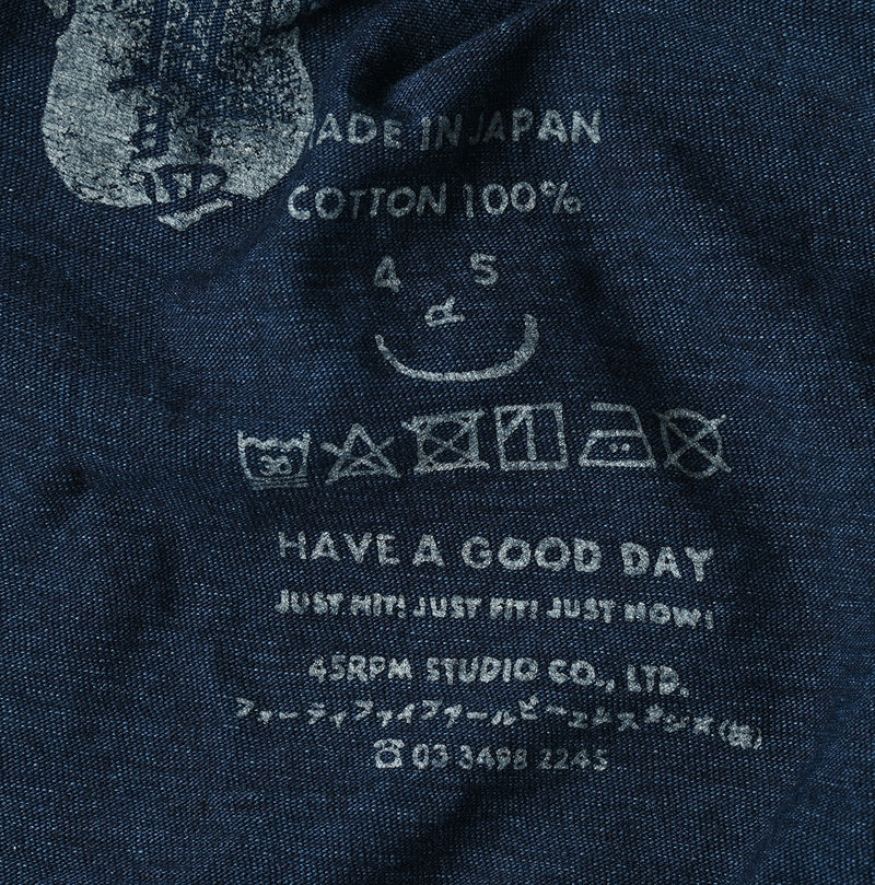 45R Indigo Listen Here Square T-shirt - Image 12