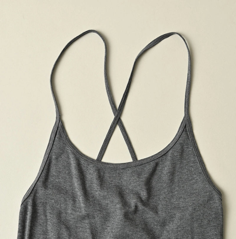 45R Fraise Cross-Back Camisole (Top-Dyed) - Image 3