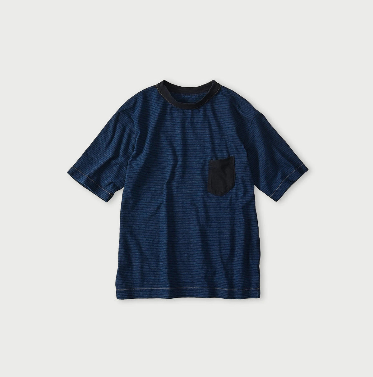 45R Indigo Striped Pocket 908 T-shirt