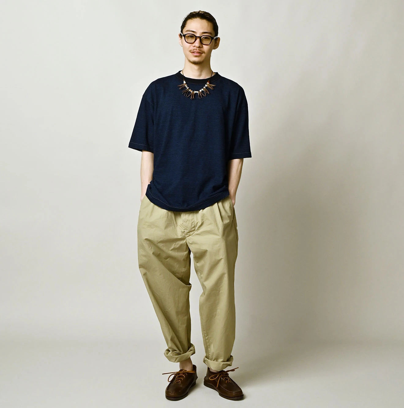 Indigo Stripe 908 Ocean T-shirt | 45R Official Online Store – 45R