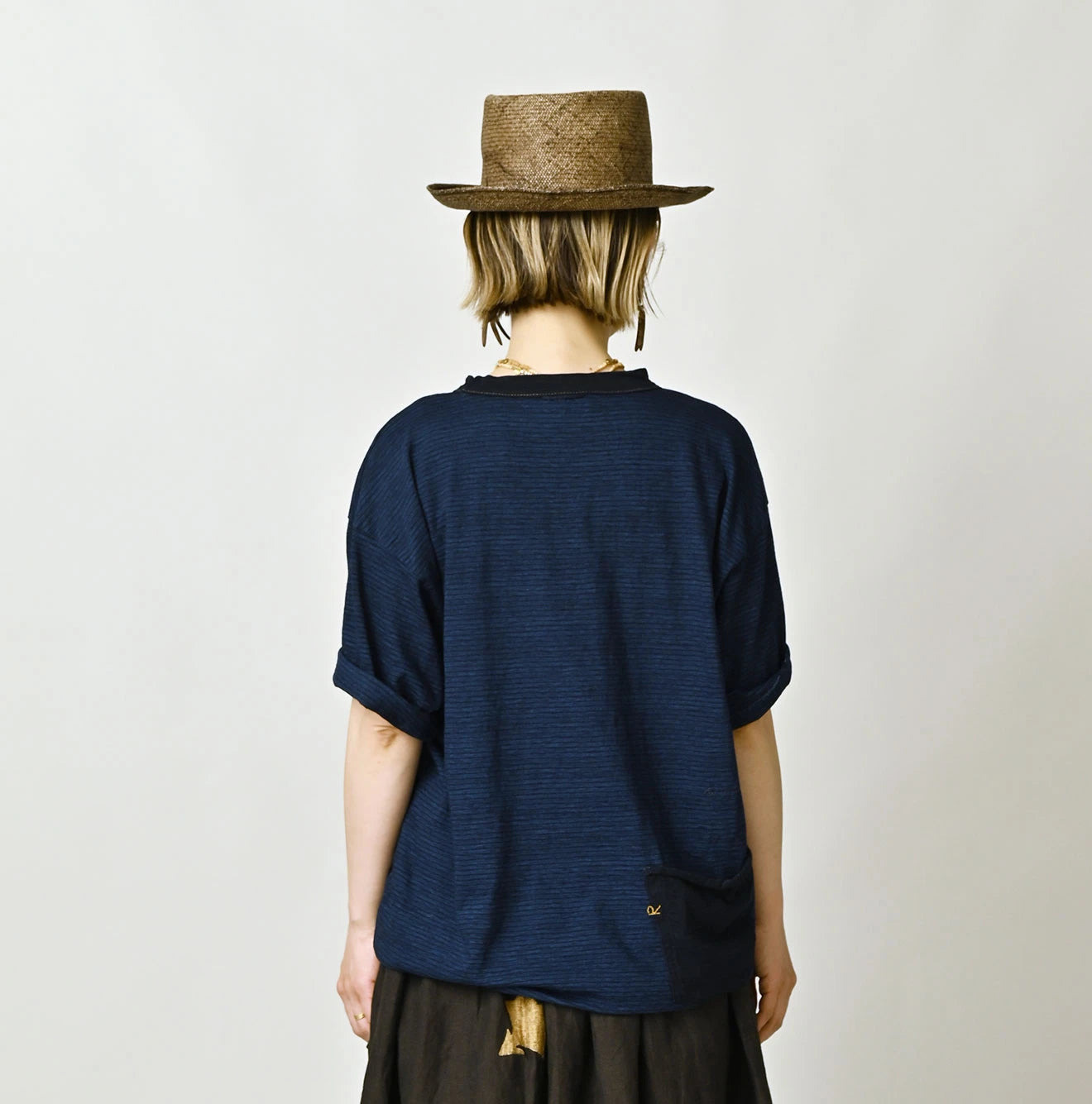 Indigo Stripe 908 Ocean T-shirt | 45R Official Online Store – 45R