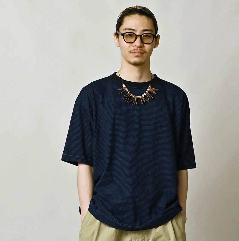 45R Indigo Stripe 908 Ocean T-shirt - Image 7