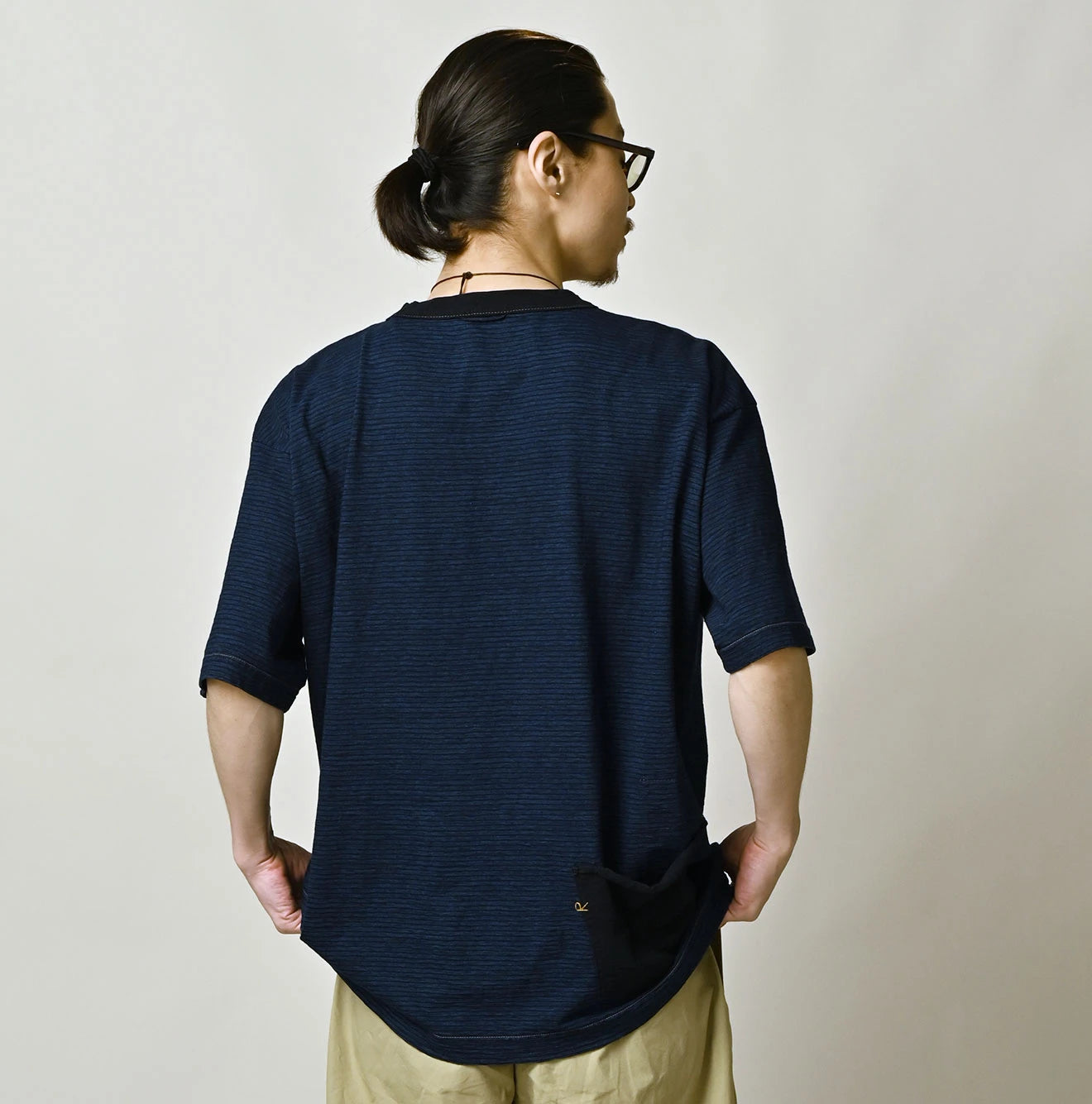 Indigo Stripe 908 Ocean T-shirt | 45R Official Online Store – 45R