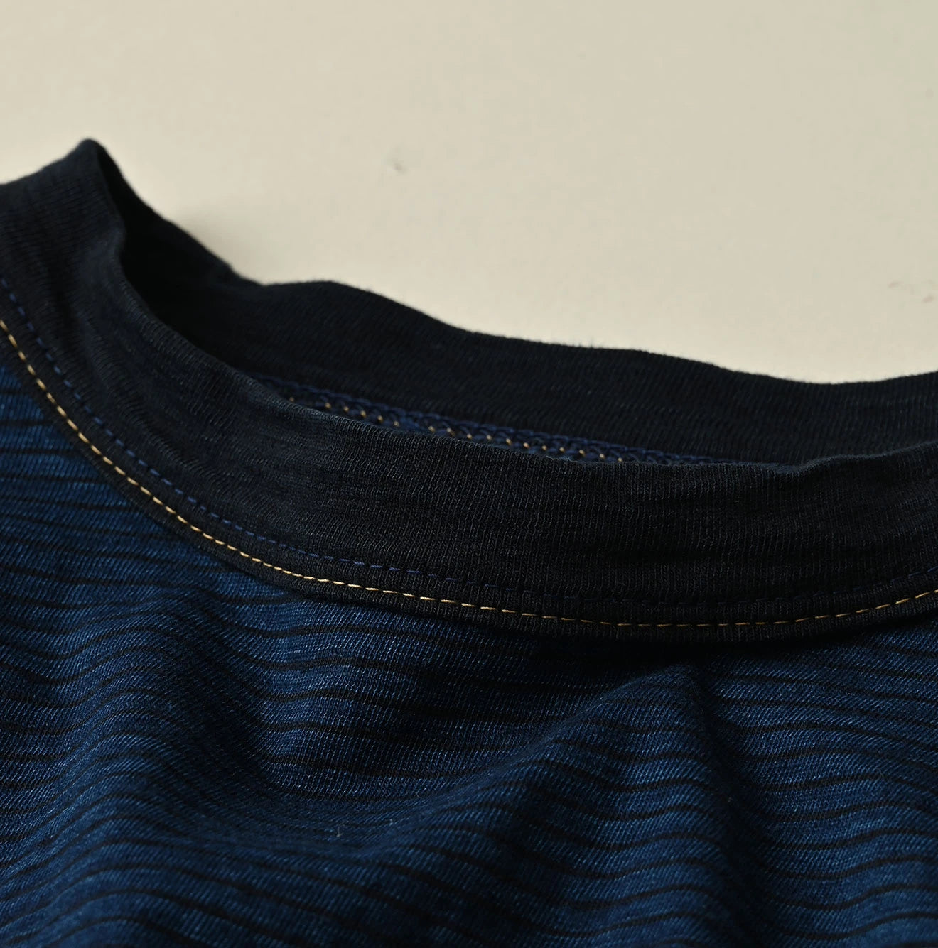 Indigo Stripe 908 Ocean T-shirt | 45R Official Online Store – 45R