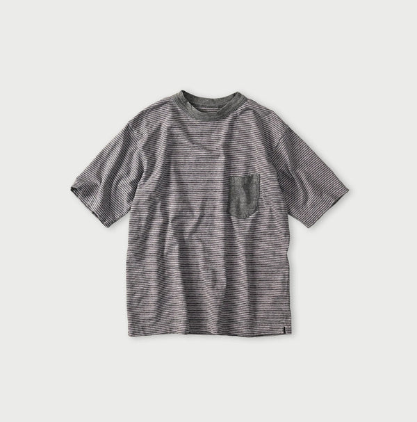 45R Striped Pocket 908 T-shirt (Top-Dyed)