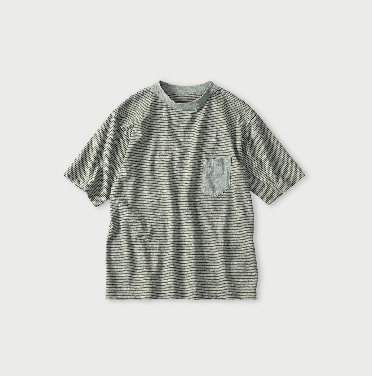 45R Striped Pocket 908 T-shirt (Top-Dyed)