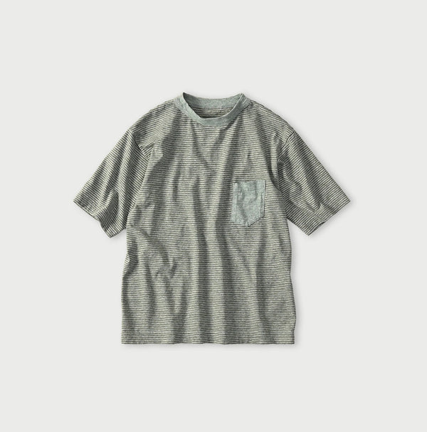 45R Striped Pocket 908 T-shirt (Top-Dyed)